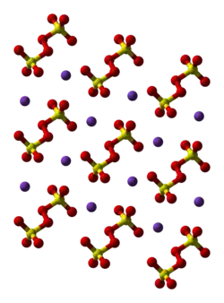 Ball-and-stick model of the crystal structure