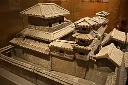 A pottery palace from the Han dynasty (202 BC – AD 220)
