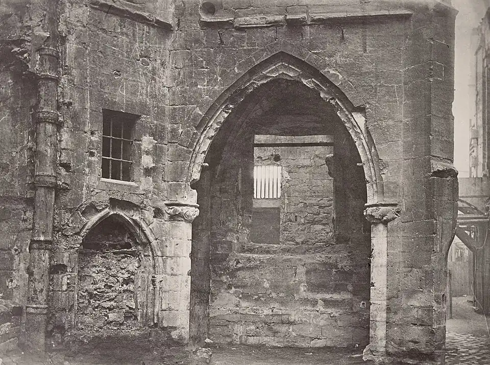 Demolition of medieval buildings, late 1870s