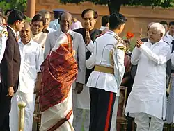 Pratibha Devisingh Patil, the Union Minister for Railways, Shri Lalu Prasad, the Defence Minister, Shri A. K. Antony, the Minister of State for Railways, Shri R. Velu, and the Minister of State for Environment and Forests.