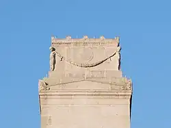 The empty coffin on the top of Preston Cenotaph