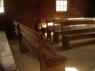 Inside Primitive Baptist Church