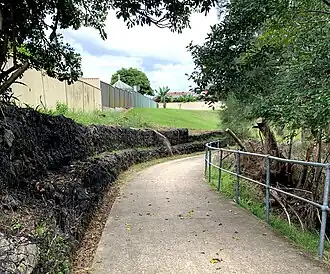 The path at Bernadette Park, Fairfield