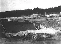 Dam under construction in 1914.