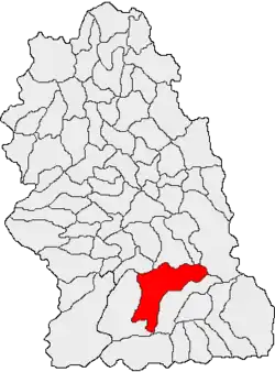 Location in Hunedoara County