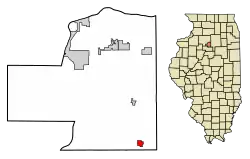 Location of Magnolia in Putnam County, Illinois.