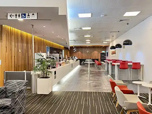 The Qantas Club Lounge at Gold Coast Airport