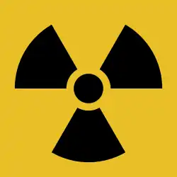 Ionizing radiation hazard trefoil