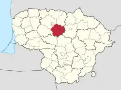 Location of Radviliškis District Municipality
