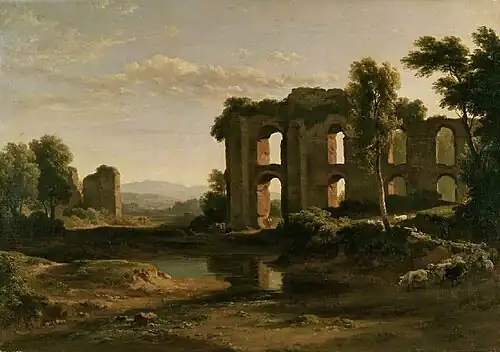 Landscape near Tivoli, with Part of the Claudian Aqueduct by Ramsay Richard Reinagle