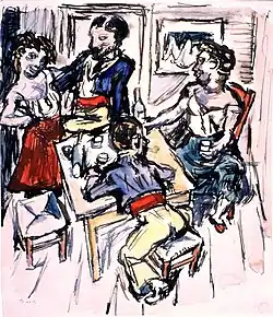 Brothel scene in Algeria (1915)