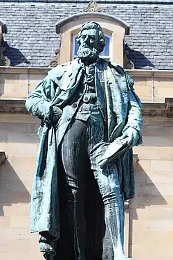 Rhind's statue of Wm Chambers on Chambers St Edinburgh