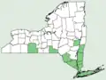 New York distribution map, 2012
