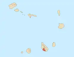 Location of Ribeira Grande de Santiago
