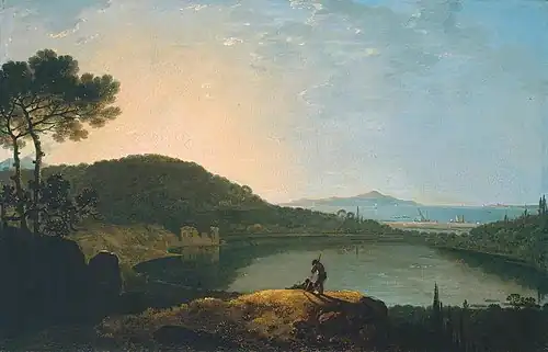 Lake Avernus and the Island of Capri, 1760