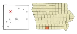 Location of Diagonal, Iowa