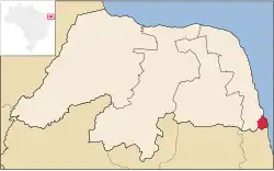 Location of Baía Formosa