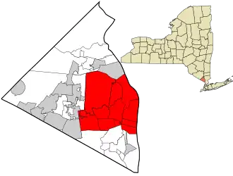 Location in Rockland County and the state of New York.