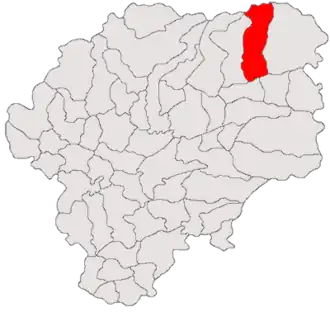 Location in Bistrița-Năsăud County