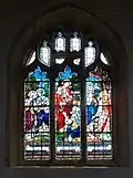 Three-light stained window dedicated to Elisabeth Ann Shoebridge
