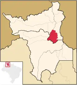 Location in Roraima state
