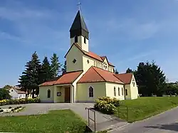 Local church in Rovensko, Slovakia