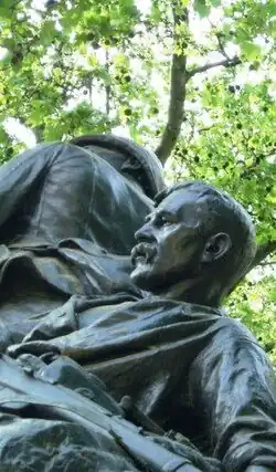 Wounded Marine on Royal National Marine Memorial