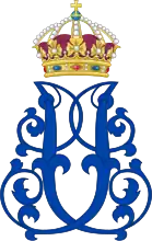 Monogram of Queen Josephine of Sweden