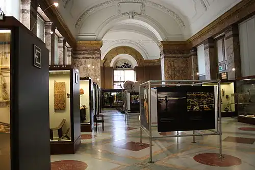 The interior of the museum, photographed in 2011, shortly before its major renovation