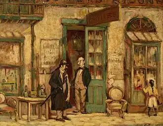Harry Armstrong Nolan, Royal Street Antique Shop, 1918