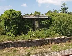 Ruins of old waiting room at Foxford station, 6 June 2007