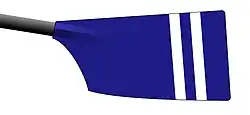 Image showing the rowing club's blade colours