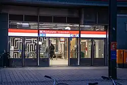 Metro station entrance