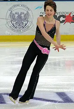 Irina Slutskaya at the Russian Championships