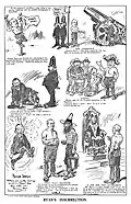 'Ryan's Insurrection' featuring caricatures of Queensland premier T. J. Ryan and prime minister Billy Hughes (Melbourne's Punch, 6 December 1917).