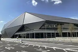 Outdoor view of Saga Arena