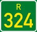 Regional route R324 shield
