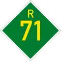 Provincial route R71 shield