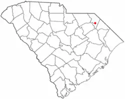 Location of Bristow, South Carolina