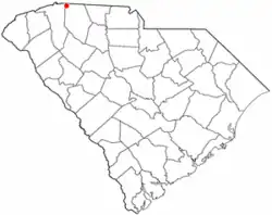 Location of Landrum, South Carolina