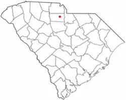 Location of Richburg, South Carolina