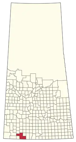 Location of the RM of Val Marie No. 17 in Saskatchewan