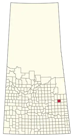 Location of the RM of Buchanan No. 304 in Saskatchewan