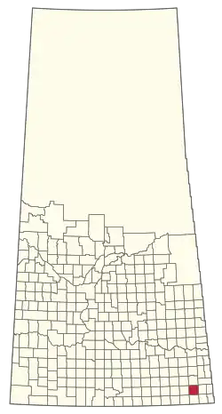 Location of the RM of Moose Creek No. 33 in Saskatchewan