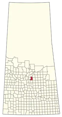 Location of the RM of Hoodoo No. 401 in Saskatchewan