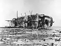 Adler's wreck from another view, showing her deck and rigging