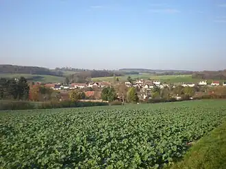 A general view of Saint-Aubin-sous-Erquery