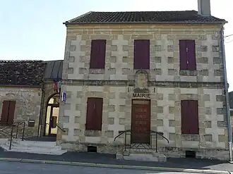 The town hall in Saint-Germain-et-Mons