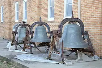 Tower bells removed for maintenance, 2014
