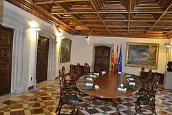 View of the Sala Dorada used as a meeting room for the Generalitat